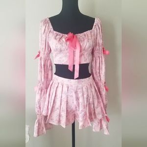 (SOLD) Sugar Thrillz Scandal Sheet Pleated Shorts